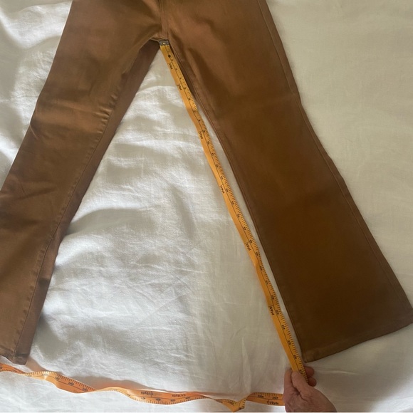 Pistola Lennon High Rise Cropped Boot in Coated Cognac - Picture 3 of 3